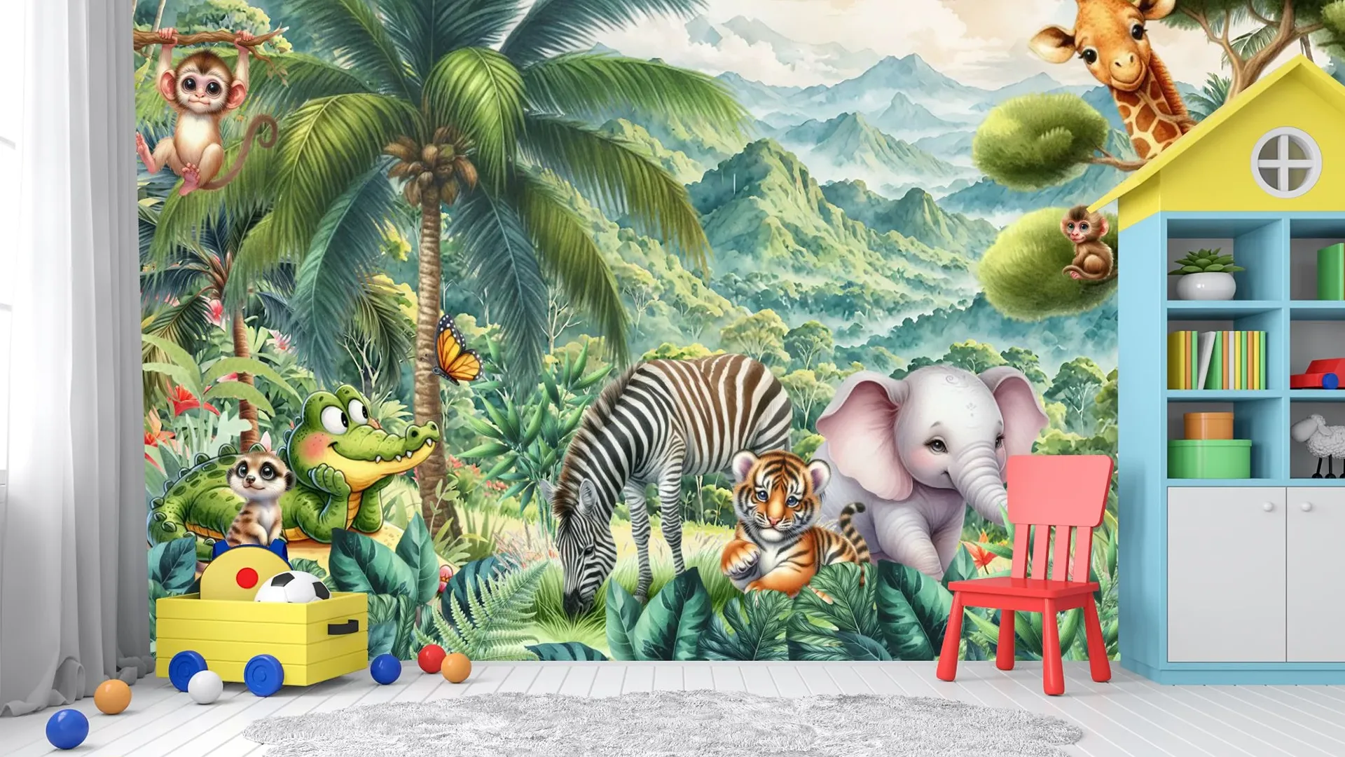 fototapeta dla dzieci zwierzątka do poczekalni
